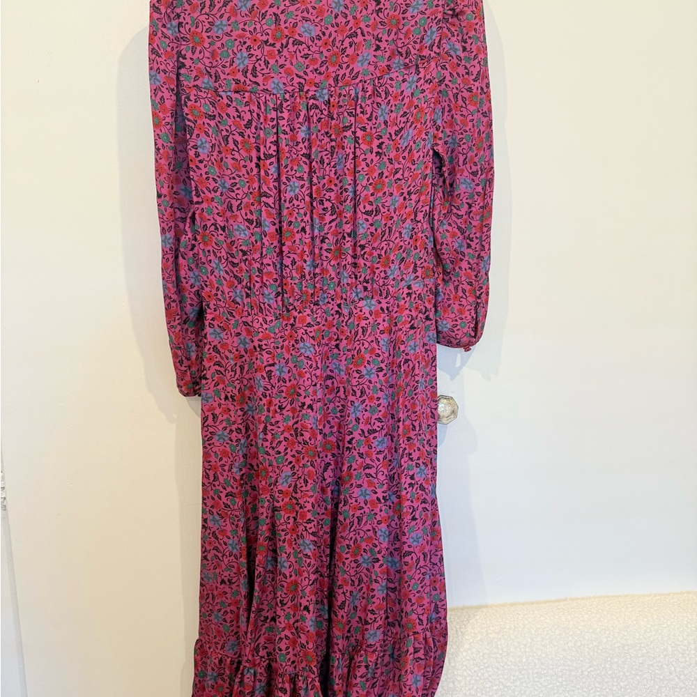 Veronica Beard Floral Pink and Blue Dress